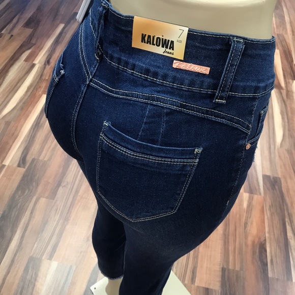 โผ๏ธ Dark Ripped Distress Skinny Denim Jean Stretch - Picture 4 of 7